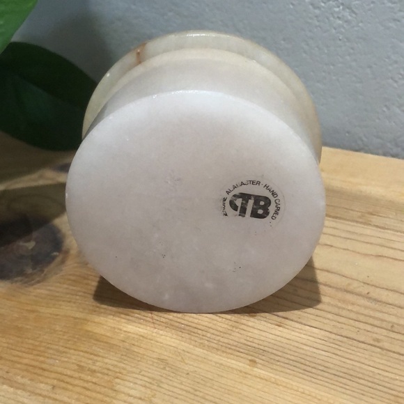 VTG Genuine Alabaster Trinket Box - Picture 5 of 6